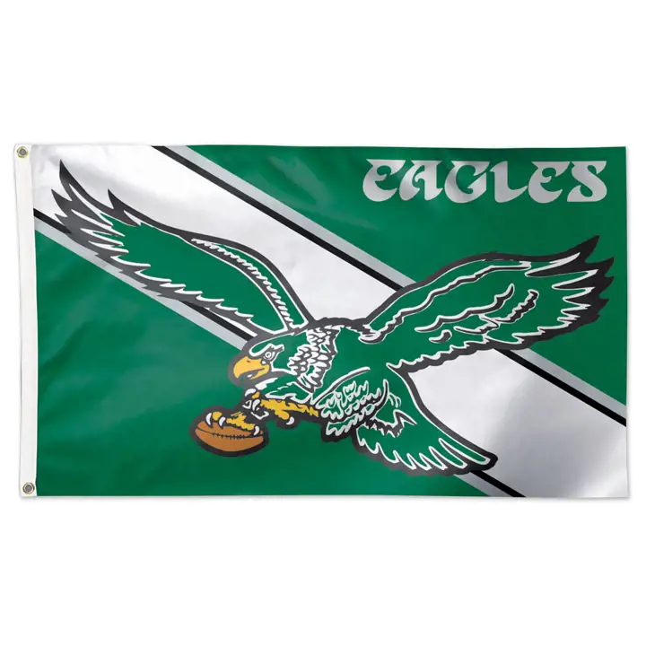 Drapeau de luxe des Eagles de Philadelphie 3x5 Wincraft Vert