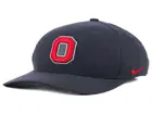 Ohio State Buckeyes Nike NCAA Anthracite Classic Swoosh Cap Stretch Fitted Hats