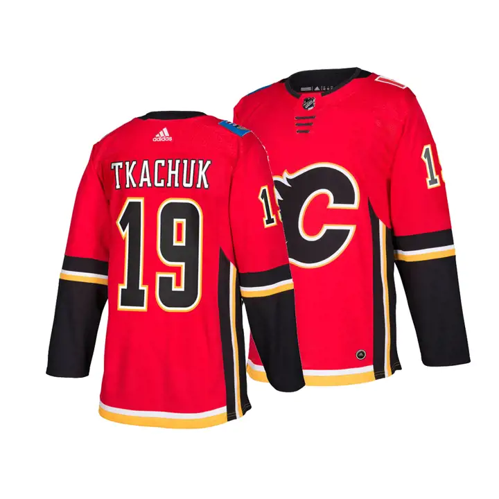 FLAMES LNH Authentique Maillot Joueur 3ème Matthew Tkachuk rouge/n