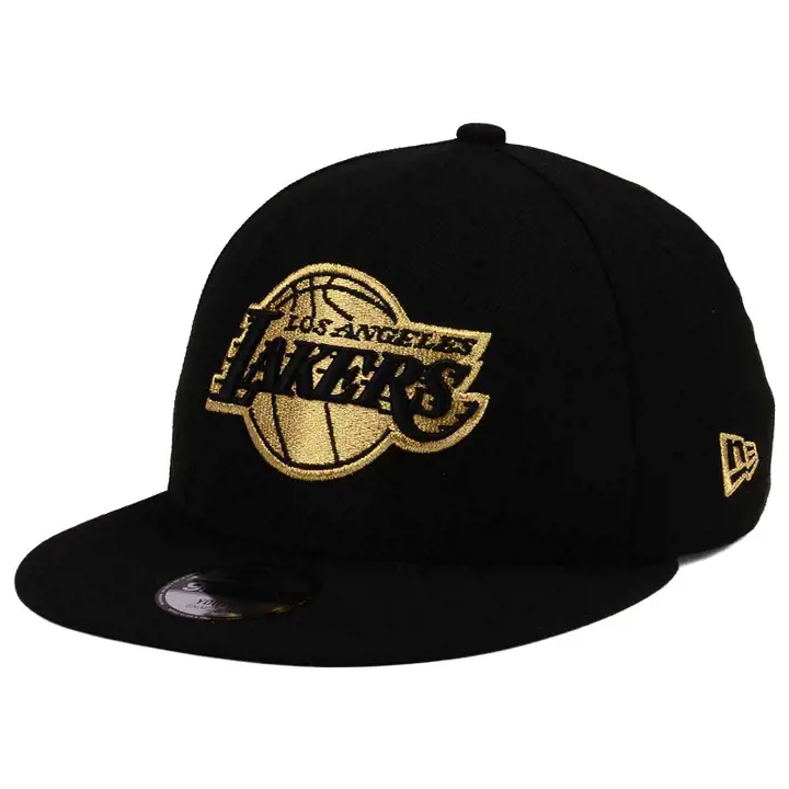 Casquette snapback 9FIFTY des LOS ANGELES LAKERS, noire sur or, pour enfant