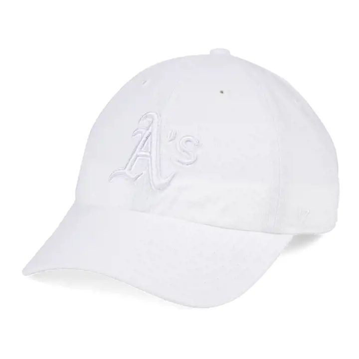 Oakland Athletics MLB White/White Clean Up BLANC