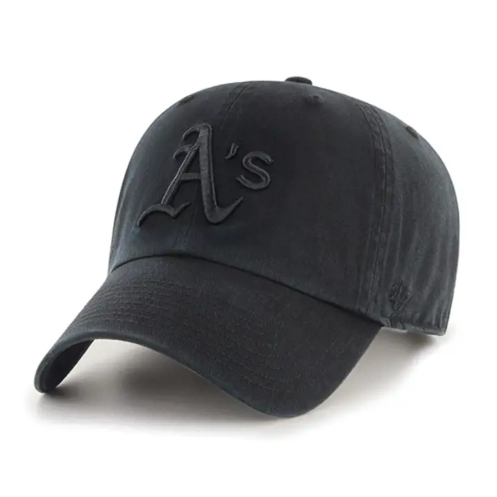 Oakland Athletics MLB Noir/Noir Clean Up NOIR