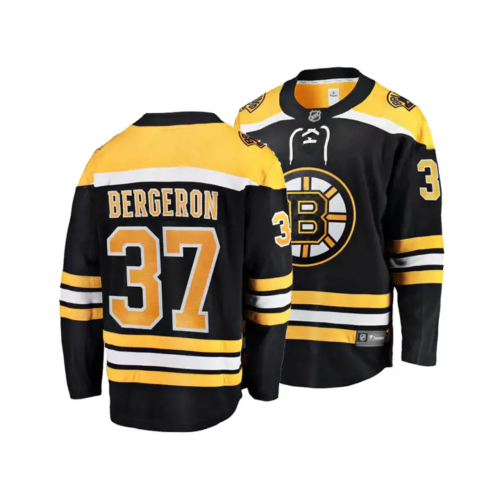 Maillot de joueur Bruins NHL Breakaway Patrice Bergeron noir
