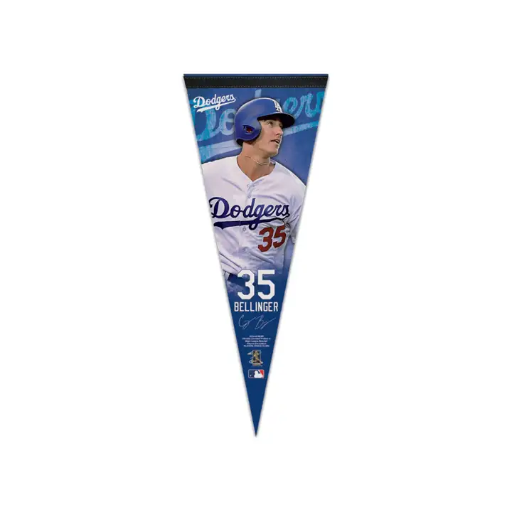 DODGERS 12x30 Fanion Premium Joueur Cody Bellinger bleu