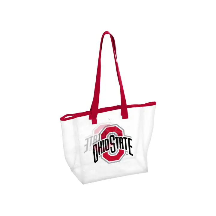 Sac cabas transparent Ohio State Stadium ROUGE