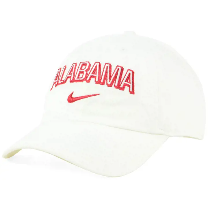 Alabama Crimson Tide H86 Wordmark Swoosh BLANC