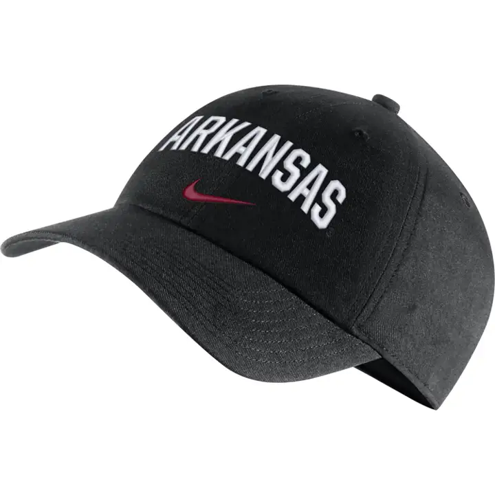 Arkansas Razorbacks H86 Wordmark Swoosh BLK