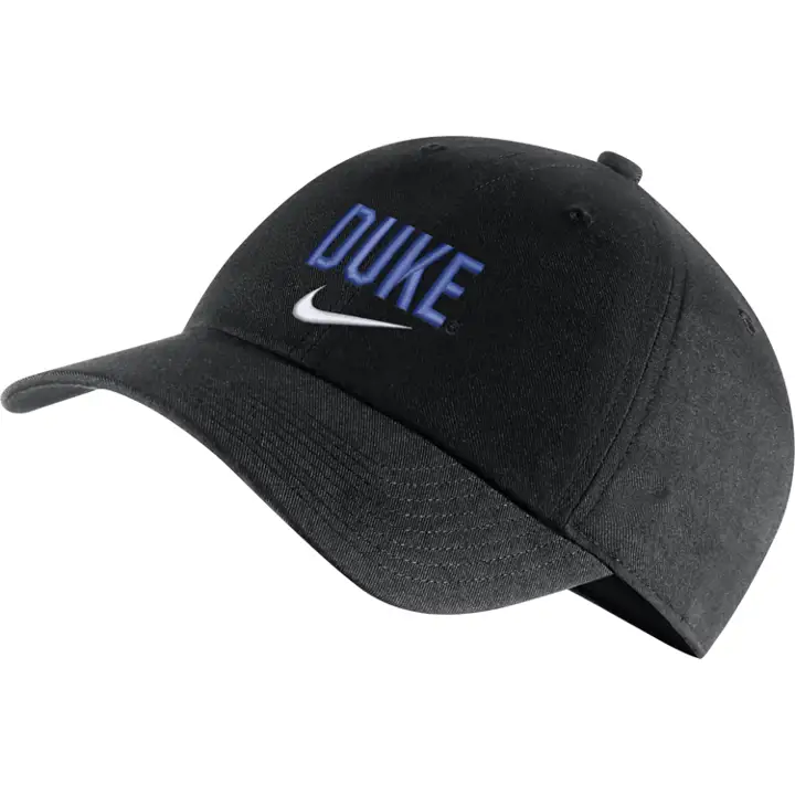 Casquette Nike Duke Blue Devils H86 Wordmark Swoosh Noire