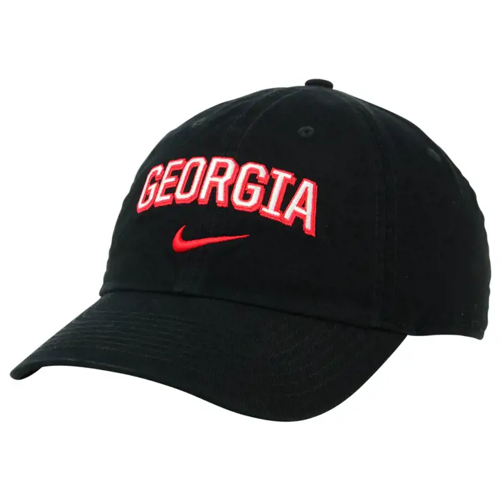 Georgia Bulldogs H86 Wordmark Swoosh BLK