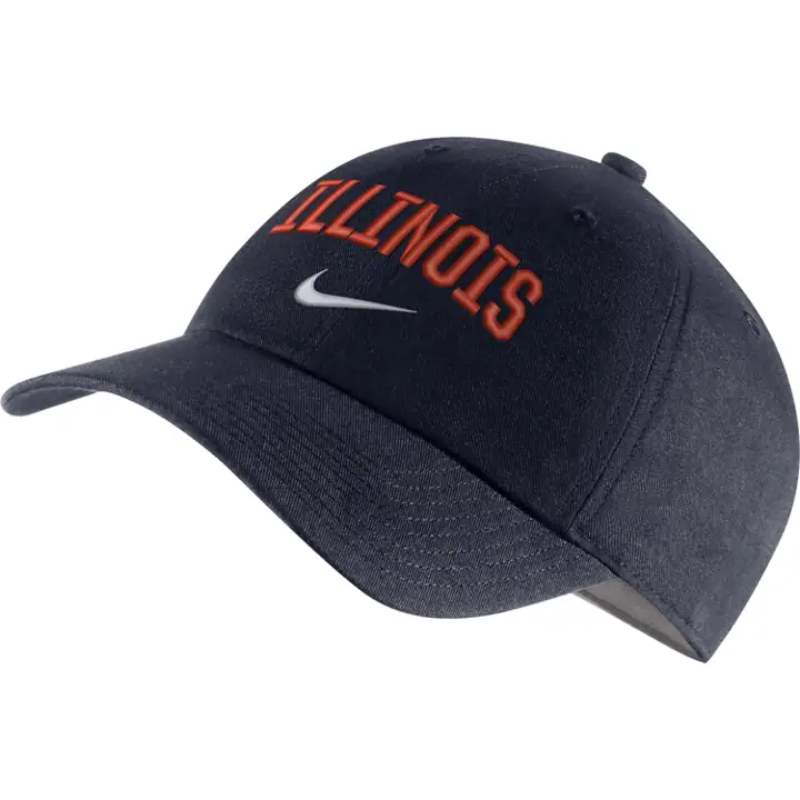 Illinois Fighting Illini H86 Wordmark Swoosh  NAVY