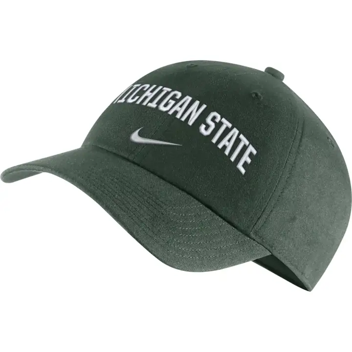 Michigan State Spartans H86 Inscription du logo Swoosh vert foncé