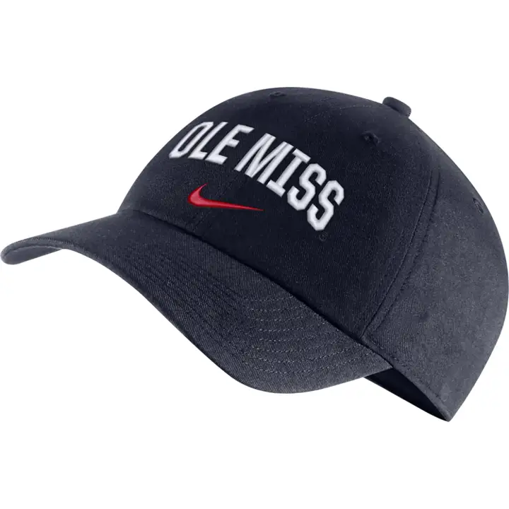 Mississippi Rebels H86 Wordmark Swoosh MARINE