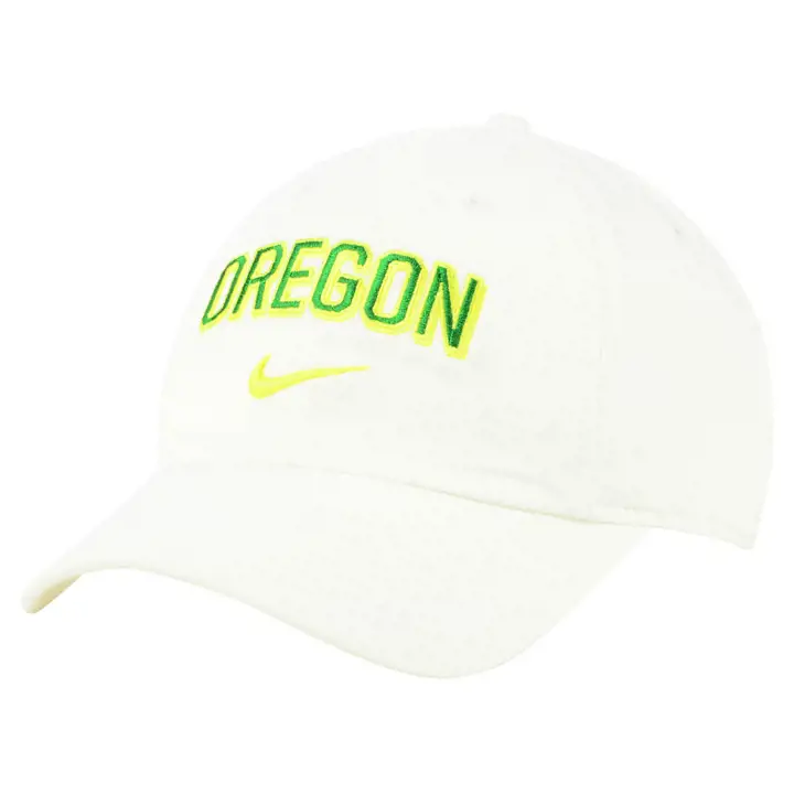 Oregon Ducks H86 Wordmark Swoosh BLANC