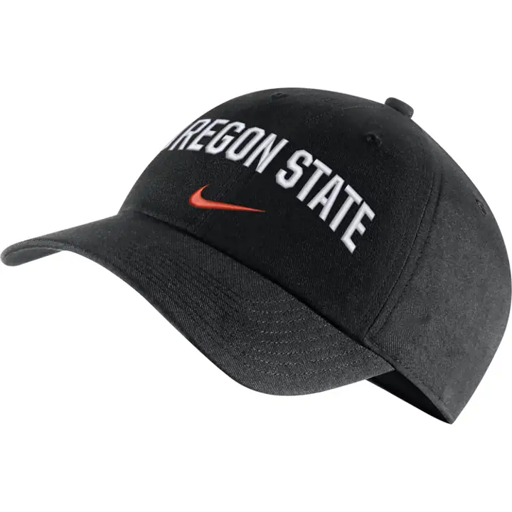 Oregon State Beavers H86 Wordmark Swoosh BLK