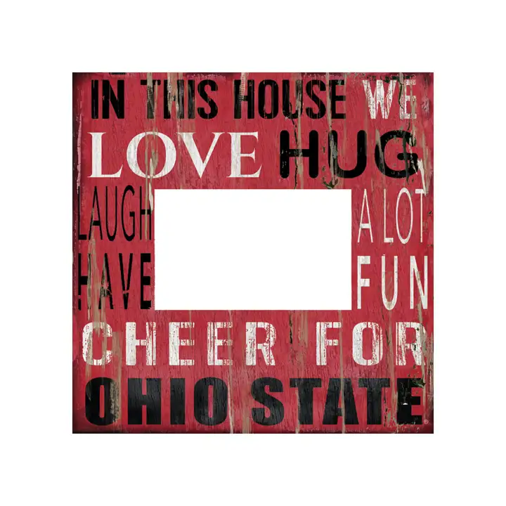 Ohio State Buckeyes 10x10 Dans cette maison Cadres photo ROUGE