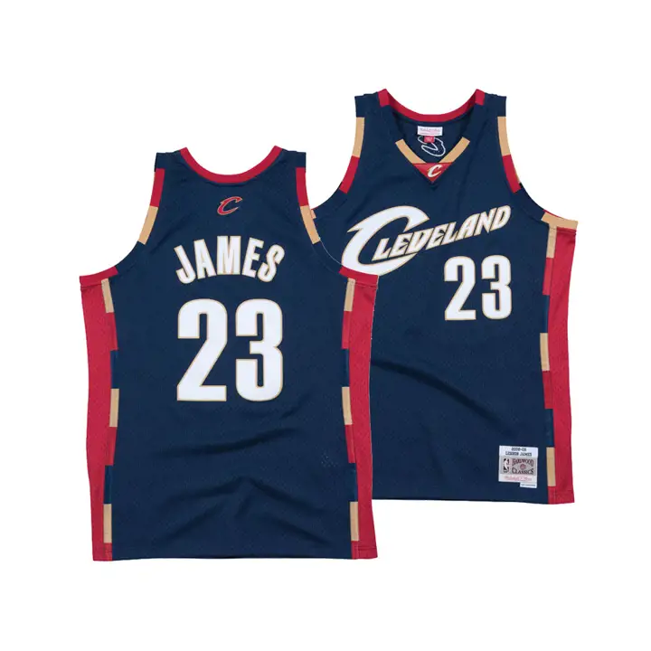 CAVS NBA M&N Swingman Jersey LeBron James navy