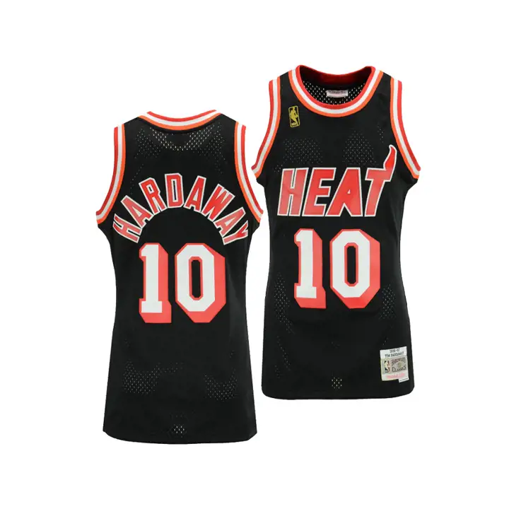 Maillot Swingman HEAT NBA M&N Tim Hardaway noir