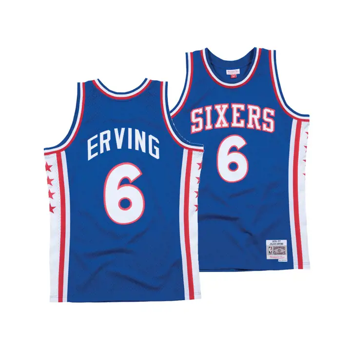 Maillot Swingman NBA M&N Philadelphia 76ers Julius Erving blanc