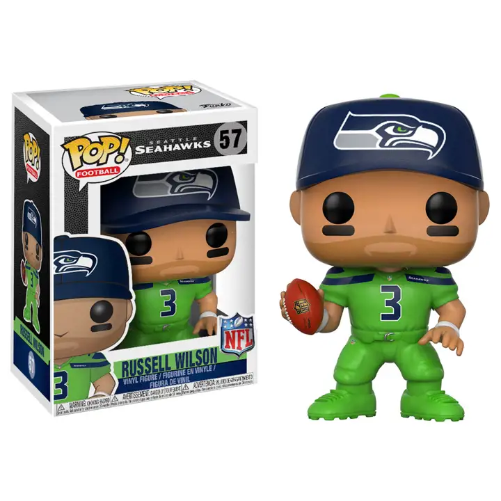 Seattle Seahawks POP! Figurine en vinyle Vague 4 Russell Wilson