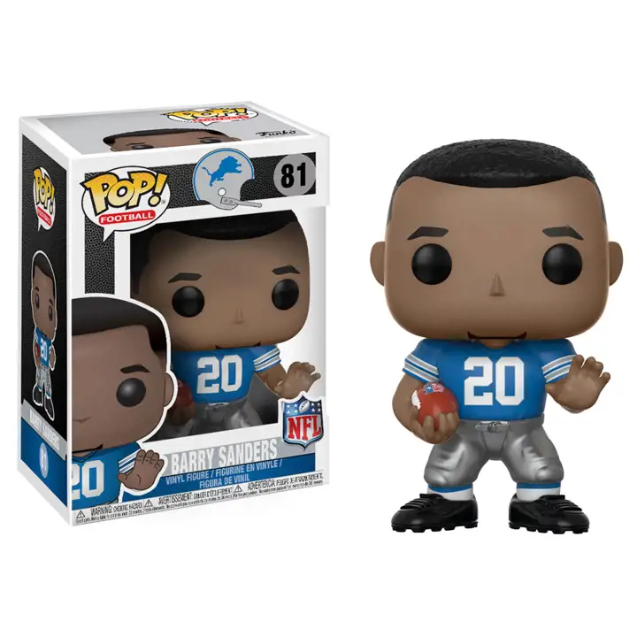 Detroit Lions POP! Figurine Vinyle Vague 1 Barry Sanders AST