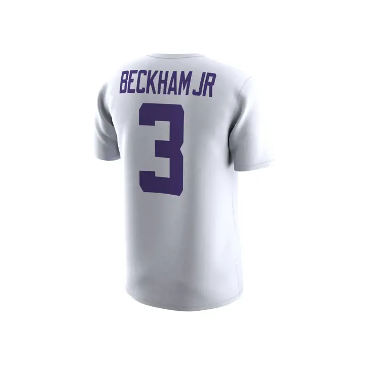 T-shirt homme L.S.U. NCAA nom et numéro Odell Beckham Jr. WH