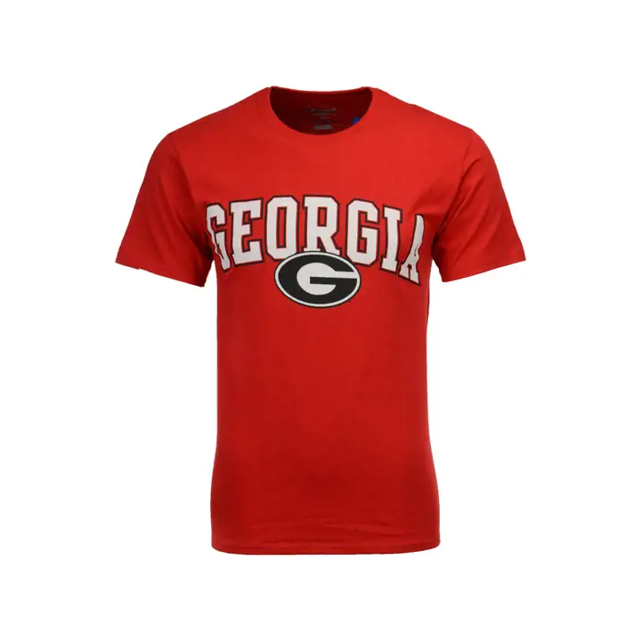 T-shirt rouge Georgia 2F NCAA à logo moyen