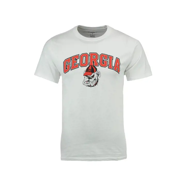 T-shirt à logo mi-taille NCAA Géorgie F Blanc