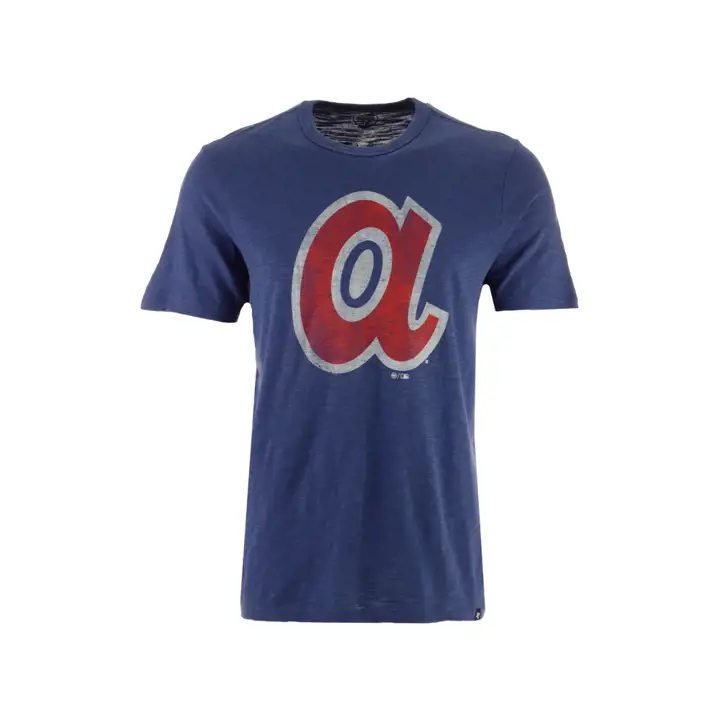 "T-shirt Atlanta Braves MLB Scrum Logo \"a\" BLEU"