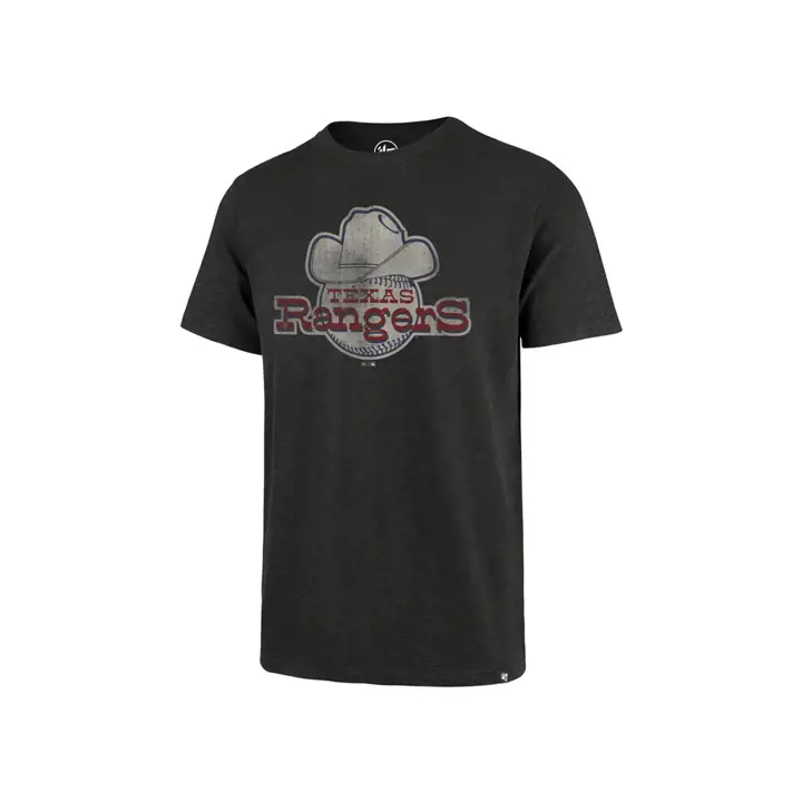 T-shirt logo MLB Scrum Texas Rangers Rangers Ball Anthracite