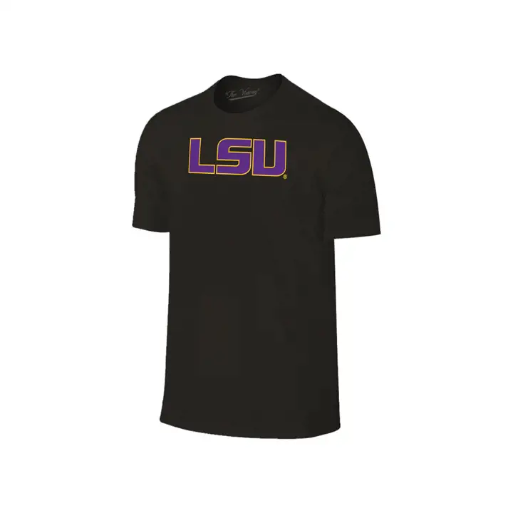 T-shirt à grand logo LSUB 2F NCAA – Noir
