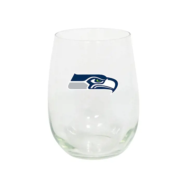 Verre à vin sans pied Seattle Seahawks  TRANSPARENT