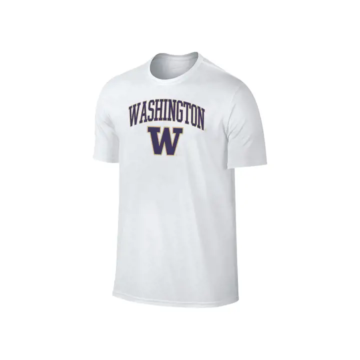 T-shirt mi-long à logo des Huskies de Washington 2F NCAA BLANC