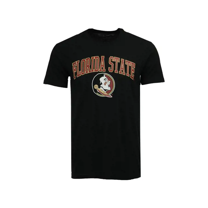 T-Shirt logo NCAA de taille moyenne Florida State Seminoles 2F NOIR