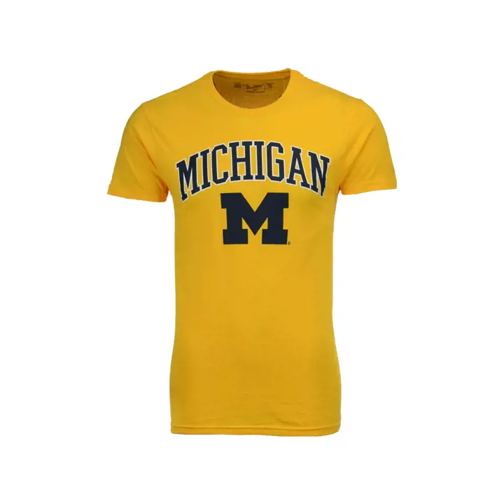T-shirt mi-large Michigan Wolverines 2F NCAA logo GL