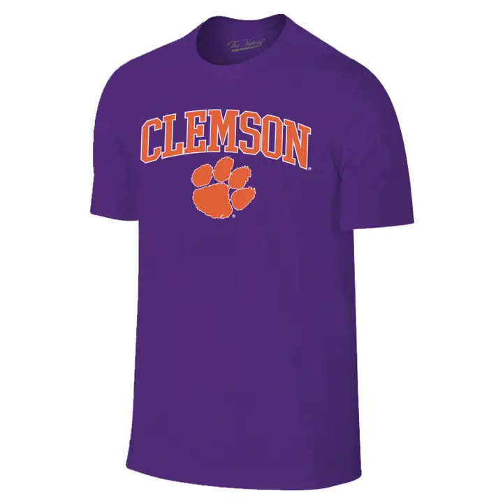 T-shirt Clemson Tigers 2F NCAA logo taille moyenne violet