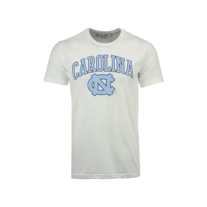 T-shirt blanc NCAA North Carolina Tar Heels à logo intermédiaire