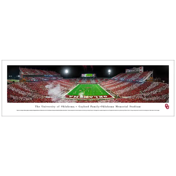 Oklahoma Panoramique sans cadre en sachet basketball blc/roug