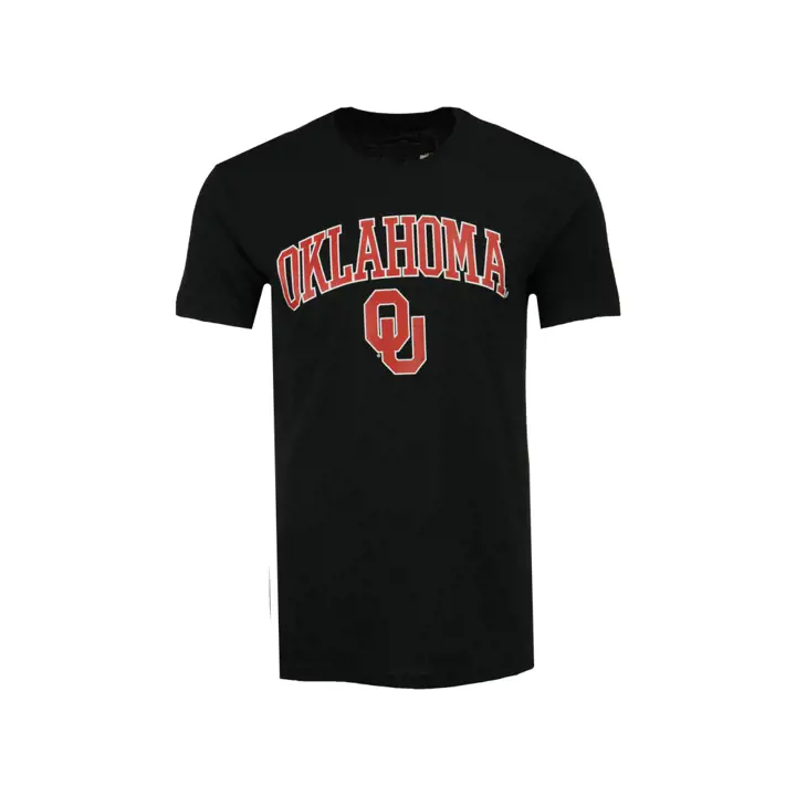 T-shirt mi-long à logo Oklahoma Sooners 2F NCAA – Noir