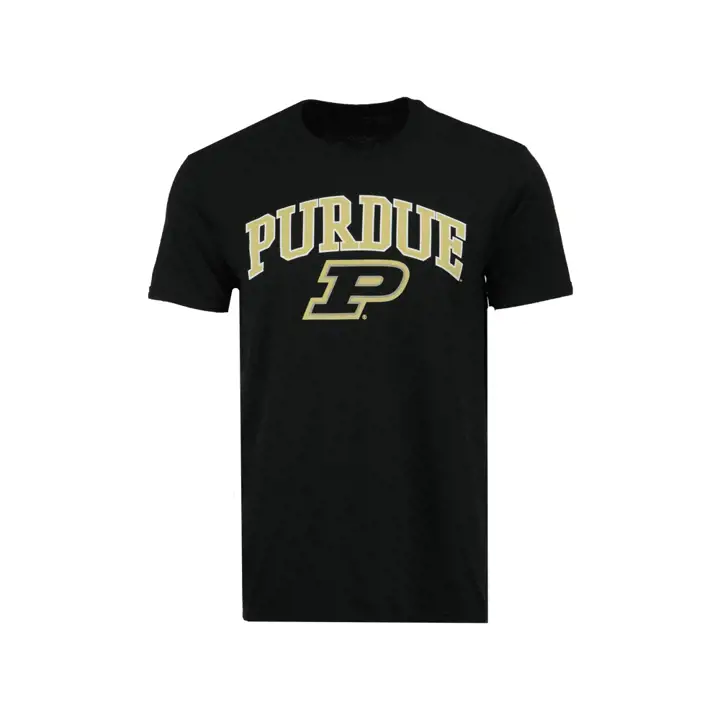 T-shirt Purdue Boilermakers 2F NCAA à logo moyen NOIR