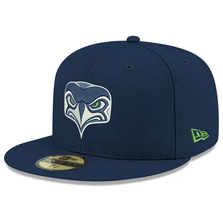 Casquette 59FIFTY ALT NFL de base des Seahawks, bleu marine