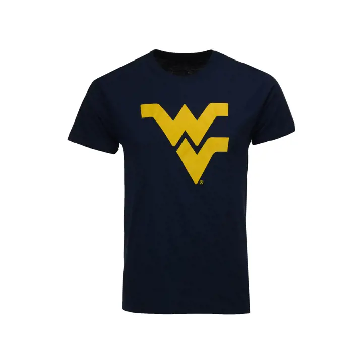T-shirt à Grand Logo NCAA West Virginia Mountaineers 2F Bleu Marine