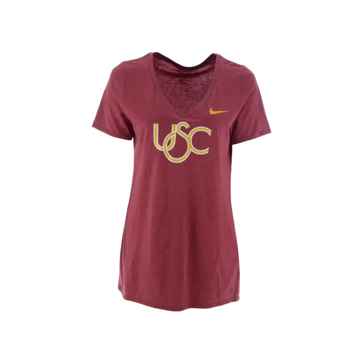 T-shirt USC Trojans NCAA femme Tri-Vault 18 Cramoisi/Chinè