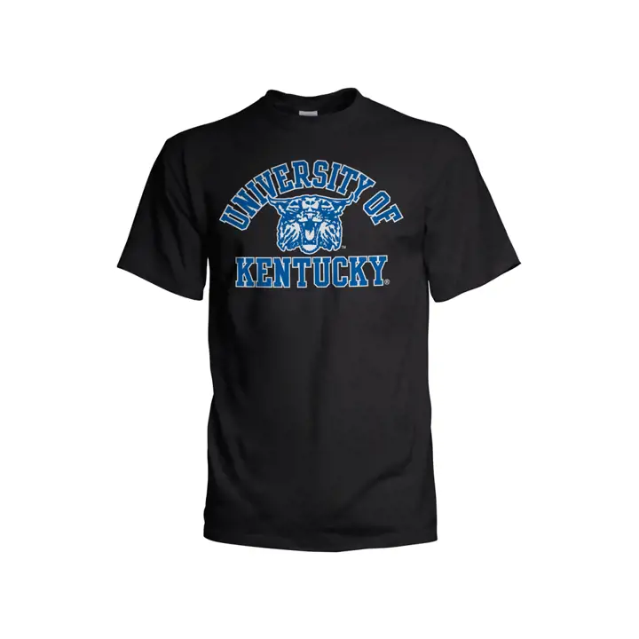 Kentucky 2F NCAA Tee-shirt Rétro à Manches Courtes avec Mascotte Tête 2 fo