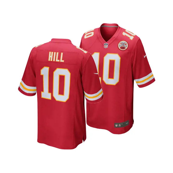 Maillot de match CHIEFS NFL Jeune Tyreek Hill ROUGE