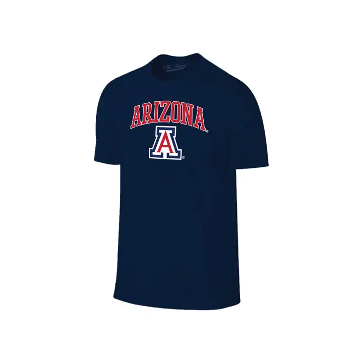 T-shirt bleu marine Arizona Wildcats 2F NCAA Logo de taille moyenne