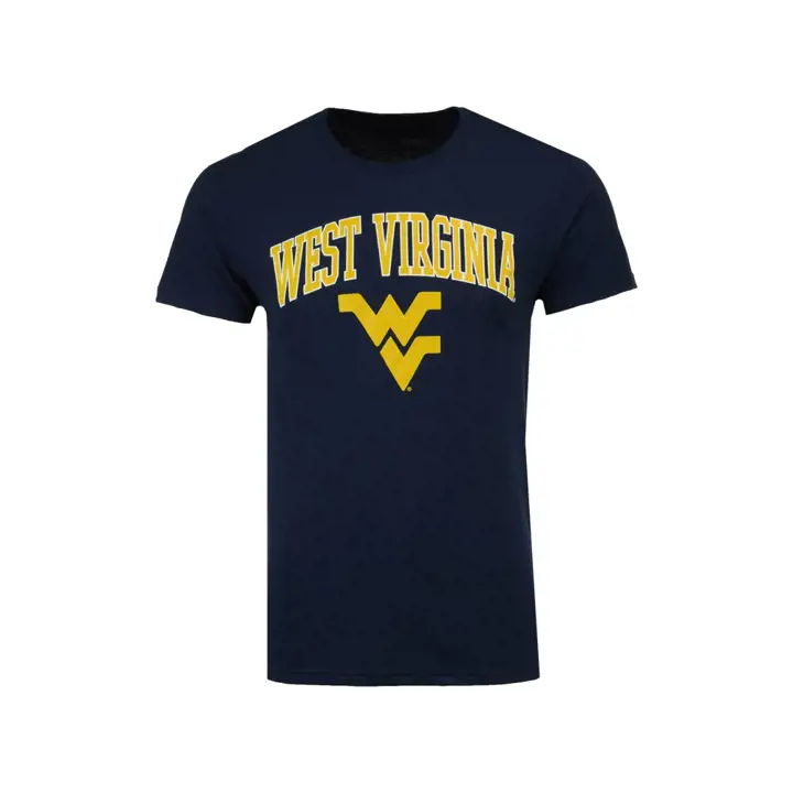 T-shirt logo de taille moyenne NCAA West Virginia Mountaineers 2F BLEU MARINE