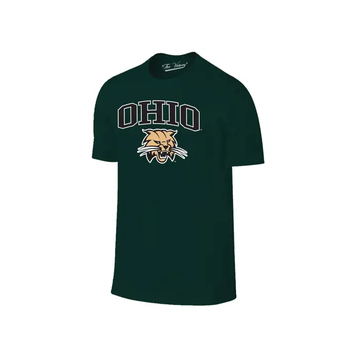 T-shirt NCAA Ohio Bobcats logo moyen 2F Vert