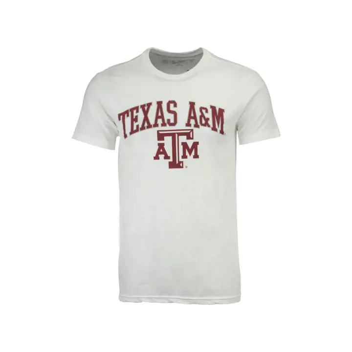 T-shirt à logo moyen Texas A&M Aggies 2F NCAA WHT