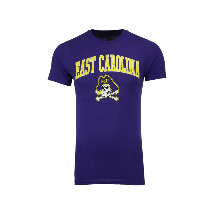 T-shirt à logo mi-taille NCAA East Carolina Pirates 2F PUR