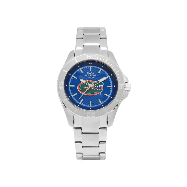 Bracelet sport pour femme Florida Gators couleur argent/bleu